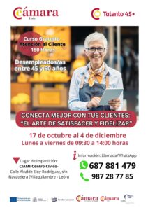 CURSO GRATUITO ATENCIÓN AL CLIENTE 150 H