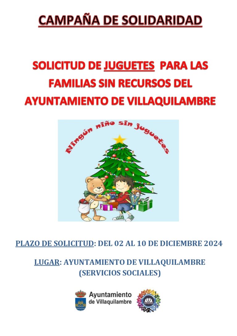 CAMPAÑA DE NAVIDAD: SOLICITUD DE JUGUETES.