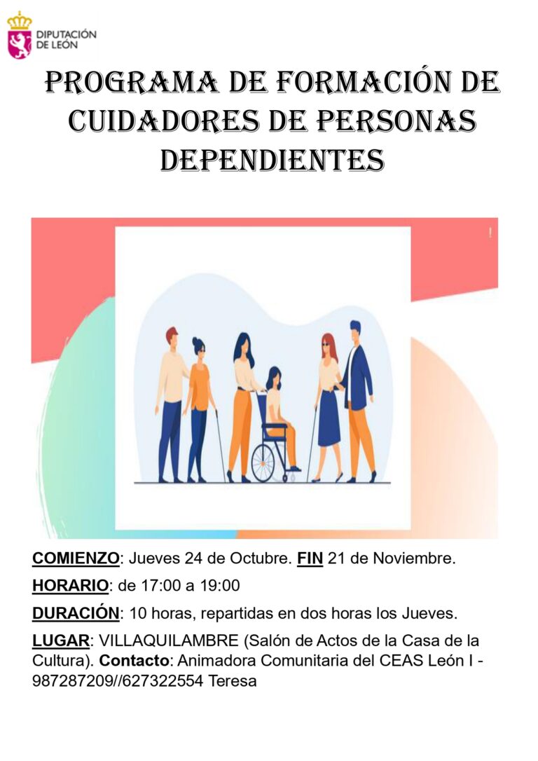 Curso apoyo a familias cuidadoras de personas dependientes