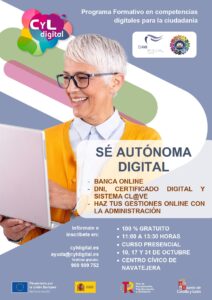 CURSO GRATUITO SÉ AUTÓNOMA DIGITAL HORARIO DE MAÑANA Y TARDE EN EL CIAMI