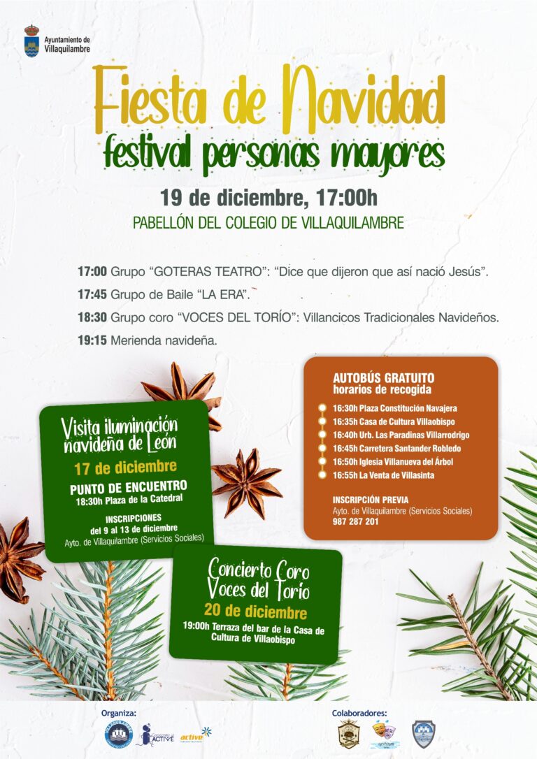 FESTIVAL DE NAVIDAD PARA PERSONAS MAYORES