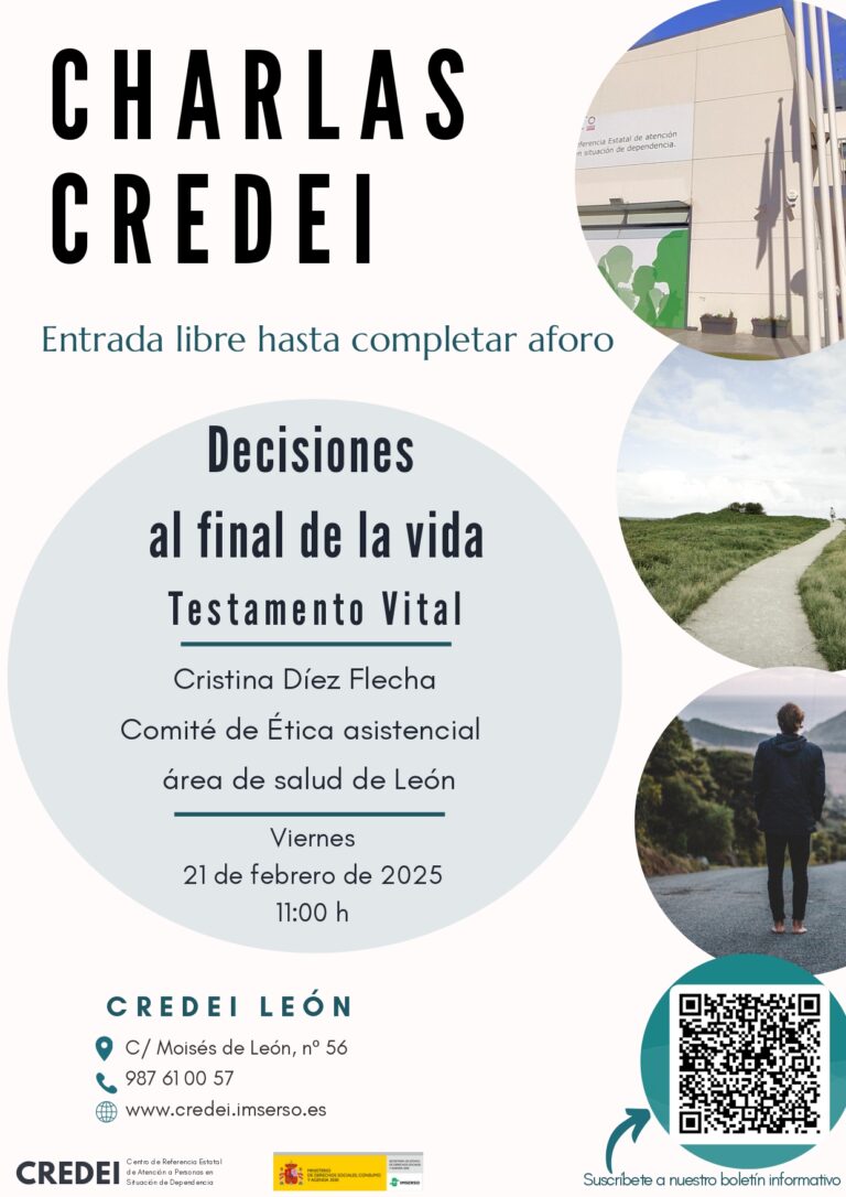 CICLO DE CHARLAS «Decisiones al final de la vida»