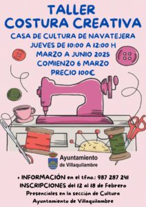 TALLER DE COSTURA CREATIVA